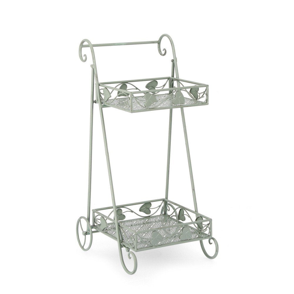 Set 4 Porta Fiori Metallo Verde Salvia da Interno - GIANNA