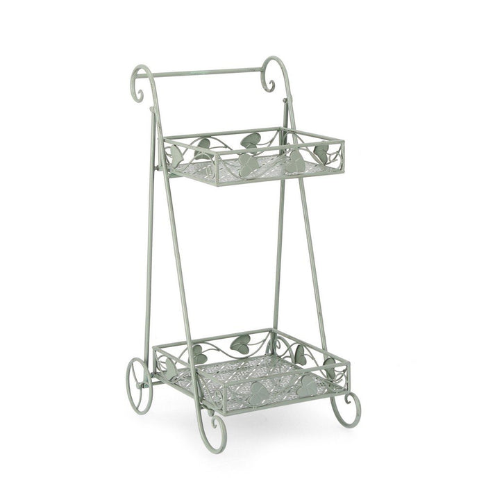 Set 4 Porta Fiori Metallo Verde Salvia da Interno - GIANNA