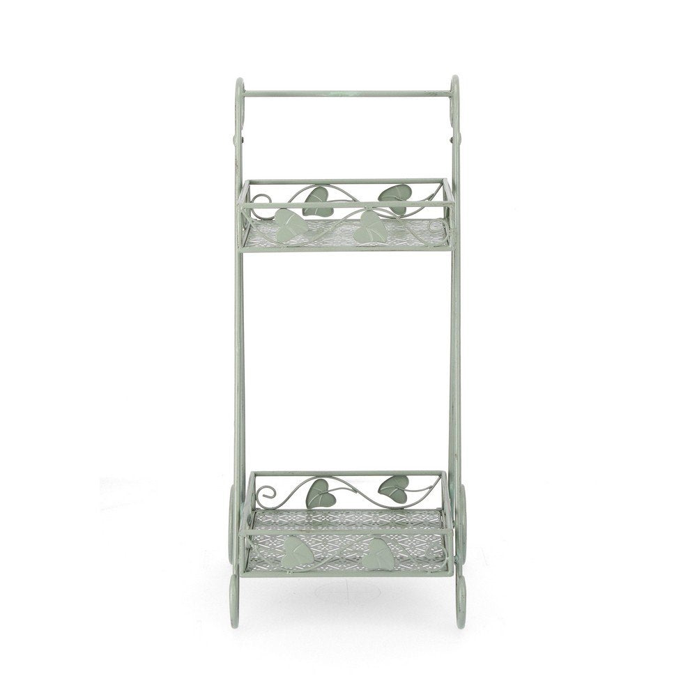 Set 4 Porta Fiori Metallo Verde Salvia da Interno - GIANNA