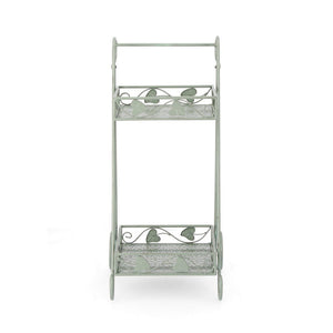 Set 4 Porta Fiori Metallo Verde Salvia da Interno - GIANNA