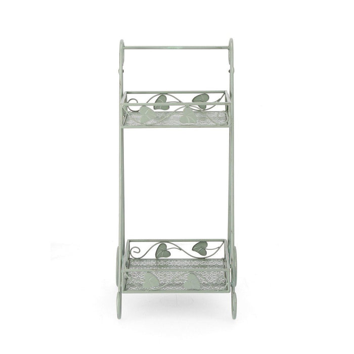 Set 4 Porta Fiori Metallo Verde Salvia da Interno - GIANNA