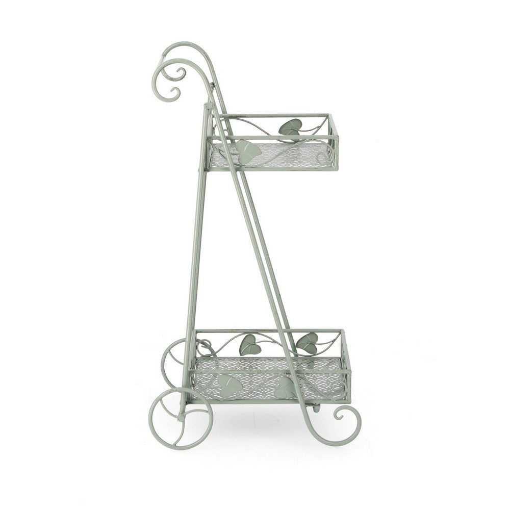 Set 4 Porta Fiori Metallo Verde Salvia da Interno - GIANNA