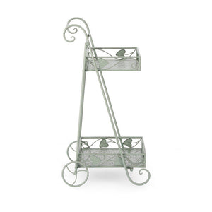 Set 4 Porta Fiori Metallo Verde Salvia da Interno - GIANNA