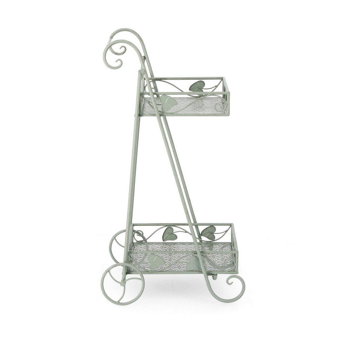 Set 4 Porta Fiori Metallo Verde Salvia da Interno - GIANNA