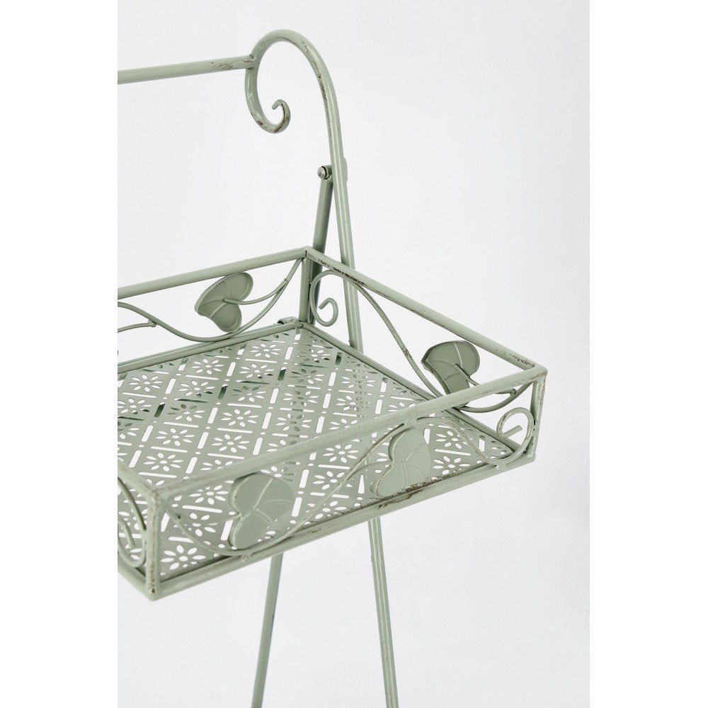 Set 4 Porta Fiori Metallo Verde Salvia da Interno - GIANNA