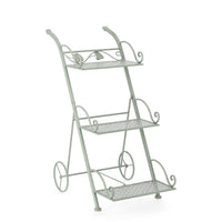 Set 4 Porta Fiori Metallo Verde Rustico da Esterno - GIANNA