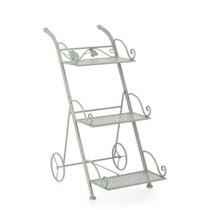 Set 4 Porta Fiori Metallo Verde Rustico da Esterno - GIANNA