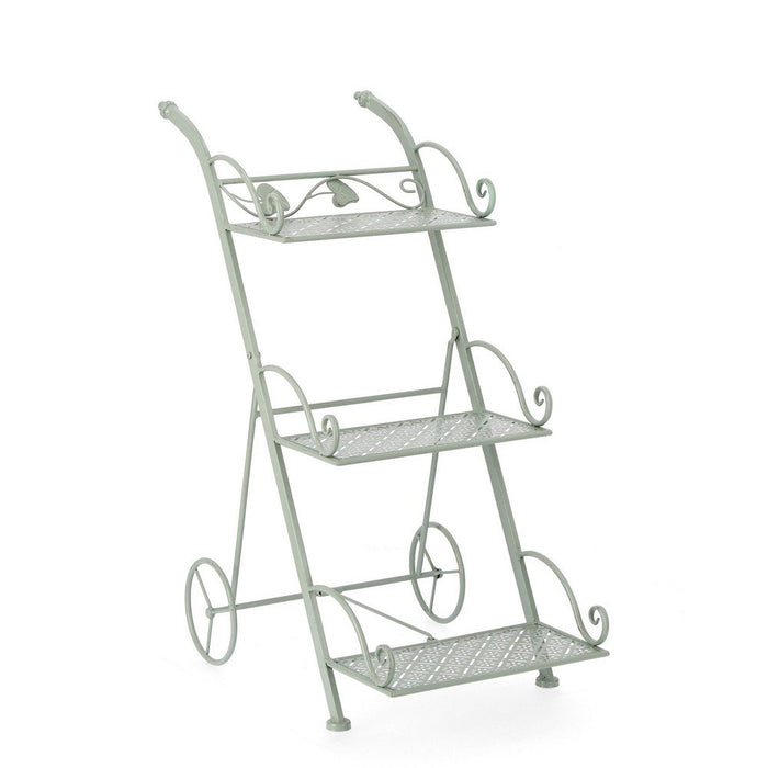 Set 4 Porta Fiori Metallo Verde Rustico da Esterno - GIANNA