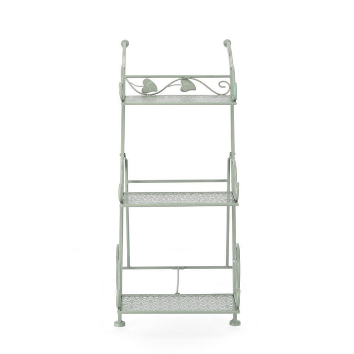 Set 4 Porta Fiori Metallo Verde Rustico da Esterno - GIANNA