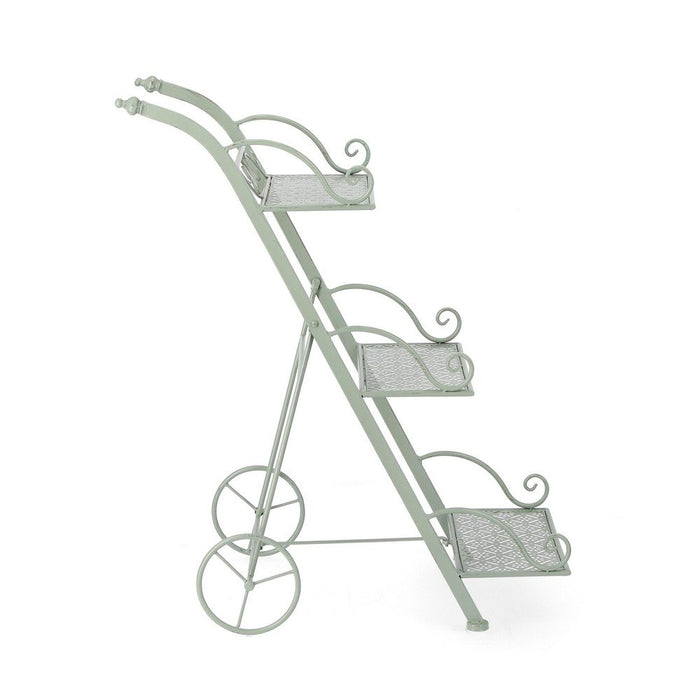 Set 4 Porta Fiori Metallo Verde Rustico da Esterno - GIANNA