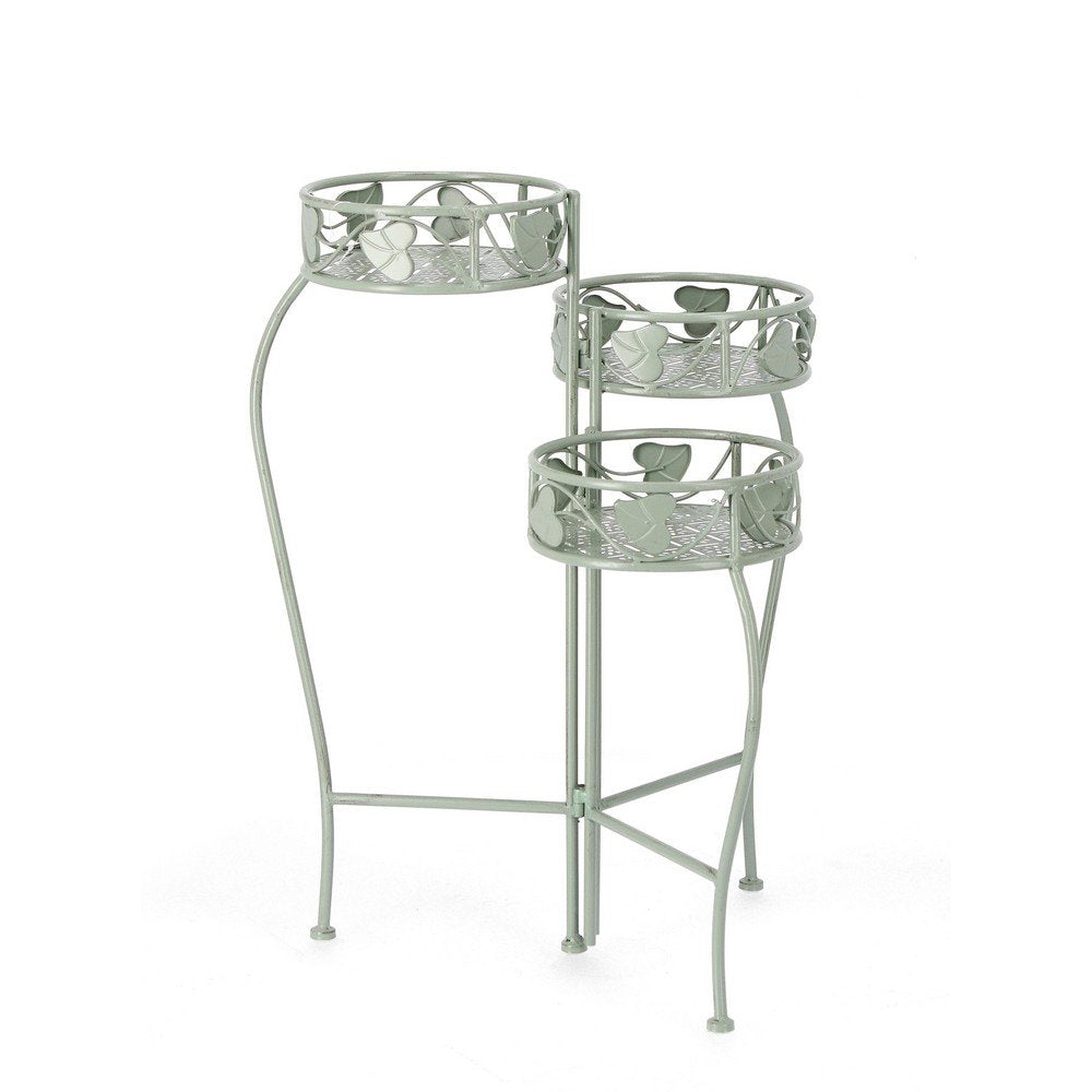 Set 2 Porta Fiori Metallo Verde Stile Rustico da Interno - GIANNA