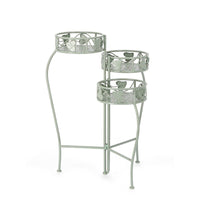 Set 2 Porta Fiori Metallo Verde Stile Rustico da Interno - GIANNA