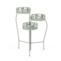 Set 2 Porta Fiori Metallo Verde Stile Rustico da Interno - GIANNA