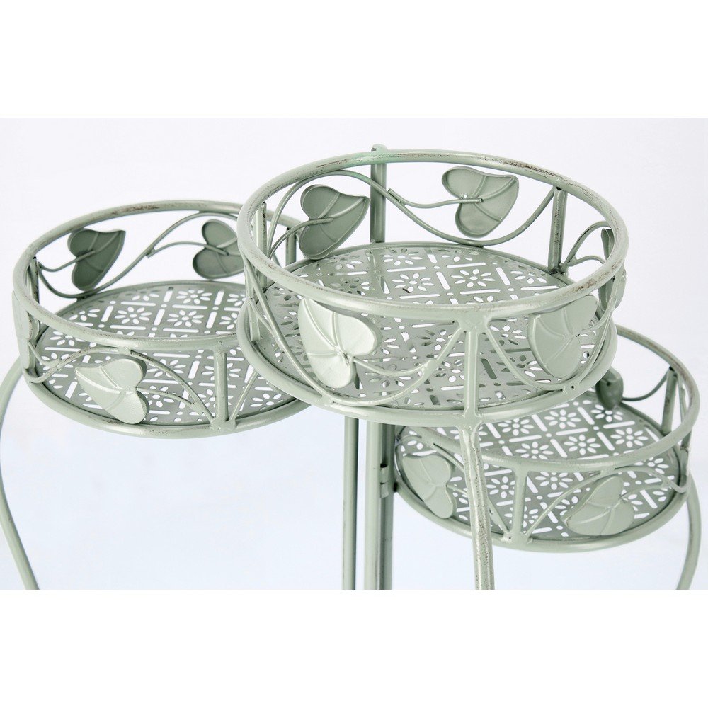 Set 2 Porta Fiori Metallo Verde Stile Rustico da Interno - GIANNA