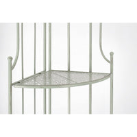 Angoliera 3 Piani Acciaio Verde Stile Rustico da Interno - GIANNA