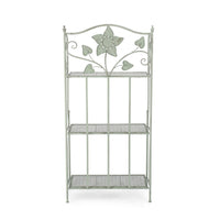 Scaffale 3 Piani Acciaio Verde Rustico da Interno - GIANNA