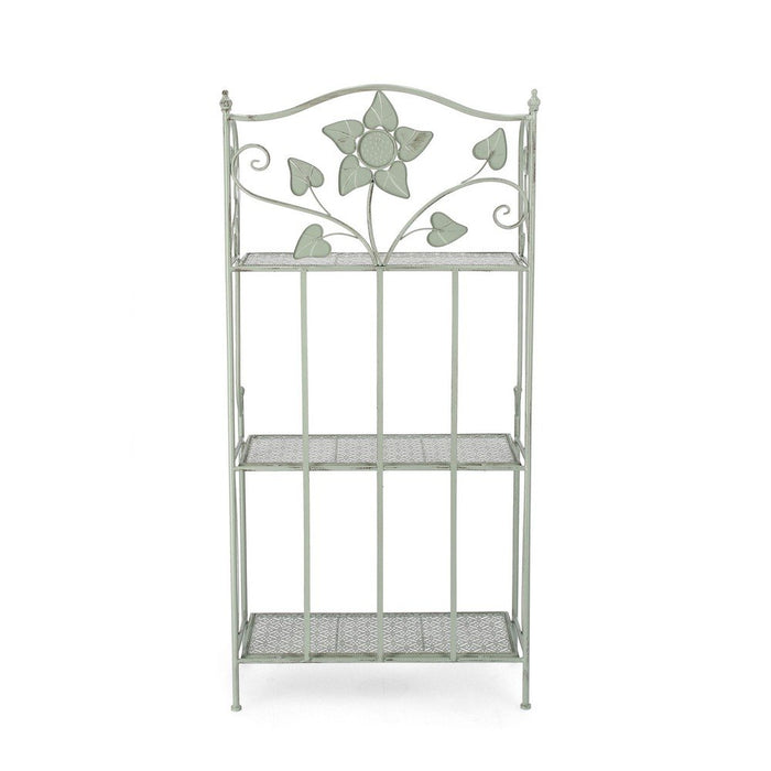 Scaffale 3 Piani Acciaio Verde Rustico da Interno - GIANNA