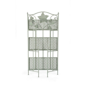 Scaffale 3 Piani Acciaio Verde Rustico da Interno - GIANNA