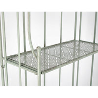 Scaffale 3 Piani Acciaio Verde Rustico da Interno - GIANNA