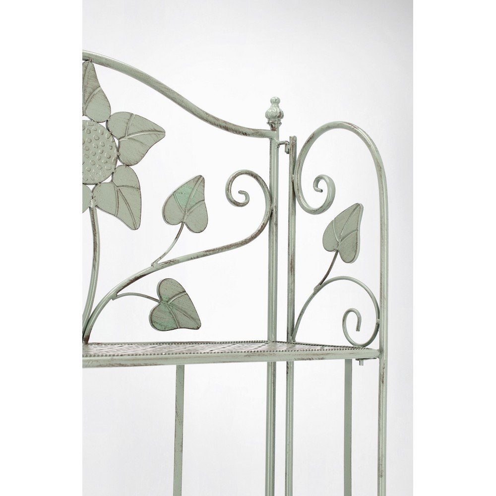 Scaffale 3 Piani Acciaio Verde Rustico da Interno - GIANNA