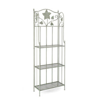 Scaffale 4 Piani Acciaio Verde Rustico da Interno - GIANNA