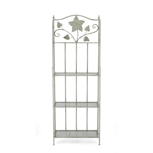 Scaffale 4 Piani Acciaio Verde Rustico da Interno - GIANNA