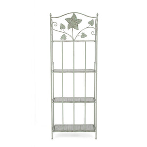 Scaffale 4 Piani Acciaio Verde Rustico da Interno - GIANNA