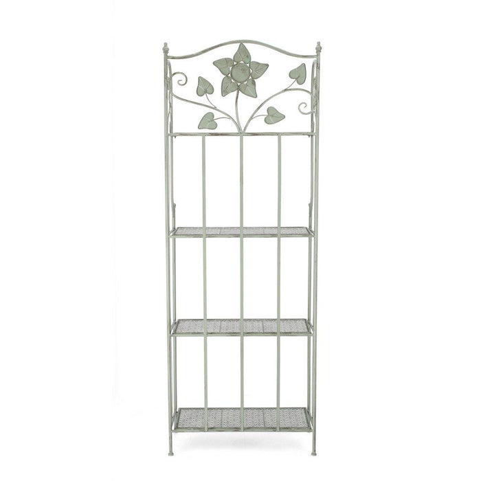 Scaffale 4 Piani Acciaio Verde Rustico da Interno - GIANNA