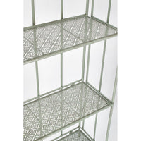 Scaffale 4 Piani Acciaio Verde Rustico da Interno - GIANNA