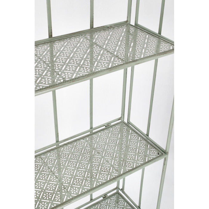 Scaffale 4 Piani Acciaio Verde Rustico da Interno - GIANNA