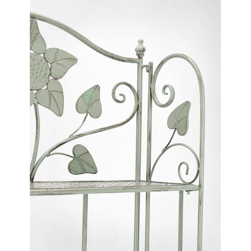 Scaffale 4 Piani Acciaio Verde Rustico da Interno - GIANNA