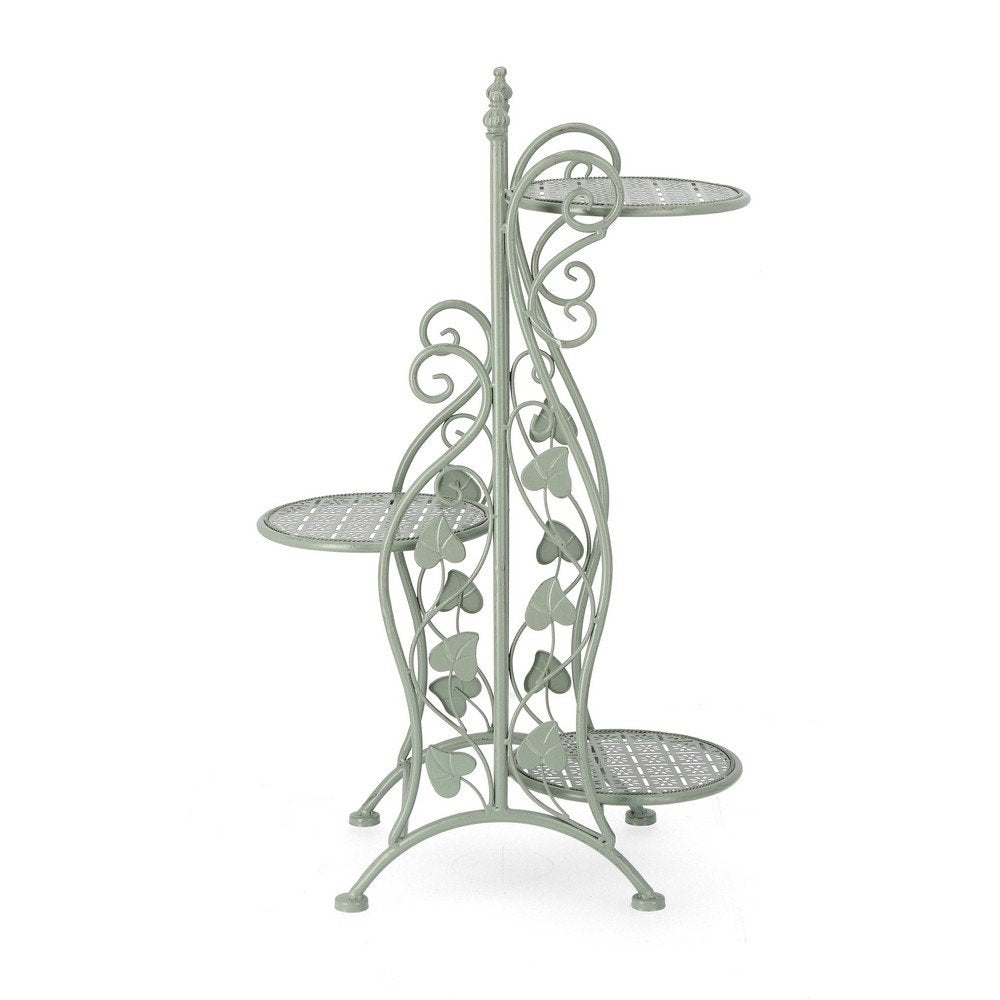 Set 3 Porta Fiori Metallo Verde Rustico da Interno - GIANNA