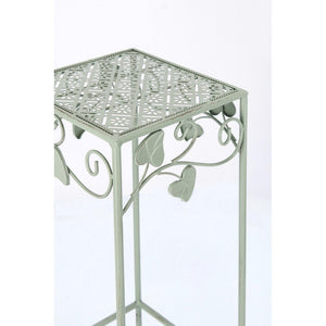 Set 2 Porta Fiori in Metallo Verde Rustico da Interno - GIANNA