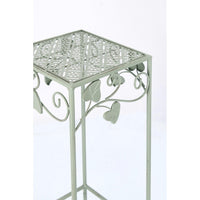 Set 2 Porta Fiori in Metallo Verde Rustico da Interno - GIANNA