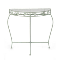 Set 2 Consolle in Acciaio Verde Rustico da Interno - GIANNA