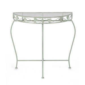 Set 2 Consolle in Acciaio Verde Rustico da Interno - GIANNA