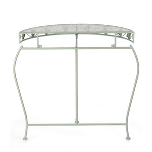 Set 2 Consolle in Acciaio Verde Rustico da Interno - GIANNA