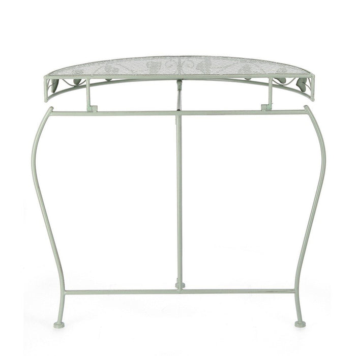 Set 2 Consolle in Acciaio Verde Rustico da Interno - GIANNA