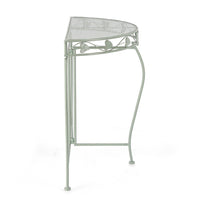 Set 2 Consolle in Acciaio Verde Rustico da Interno - GIANNA