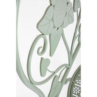 Set 2 Sedie Acciaio Verde Shabby da Esterno - GIANNA