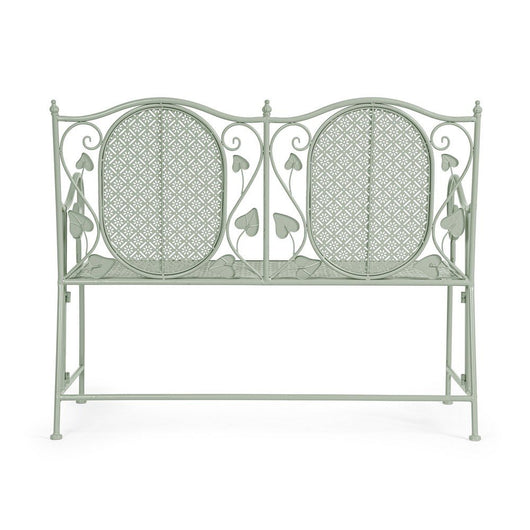 Panca Acciaio Verde Stile Rustico da Esterno - GIANNA