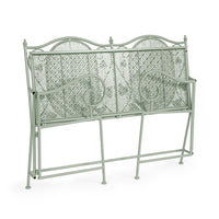 Panca Acciaio Verde Stile Rustico da Esterno - GIANNA