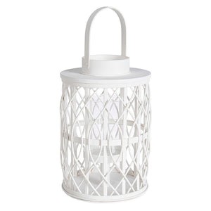 Lanterna in Legno Bianco Boho da Interno - FOSTER