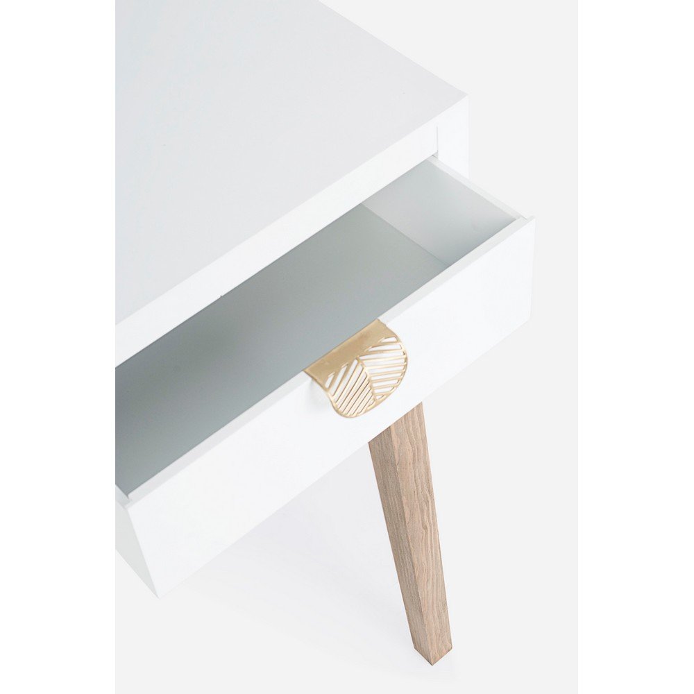 Consolle Legno Bianco Moderna da Interno - FLORA