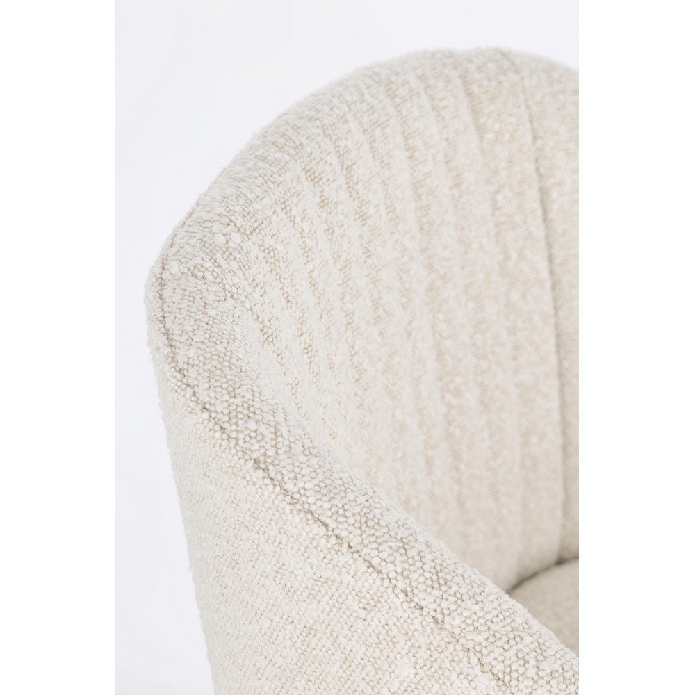 Set 2 Sgabelli Cucina Bouclé Nero Moderno da Interno - FELICIA