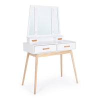 Consolle con Specchio Legno Bianco Moderna da Interno - EXCEPTIONAL