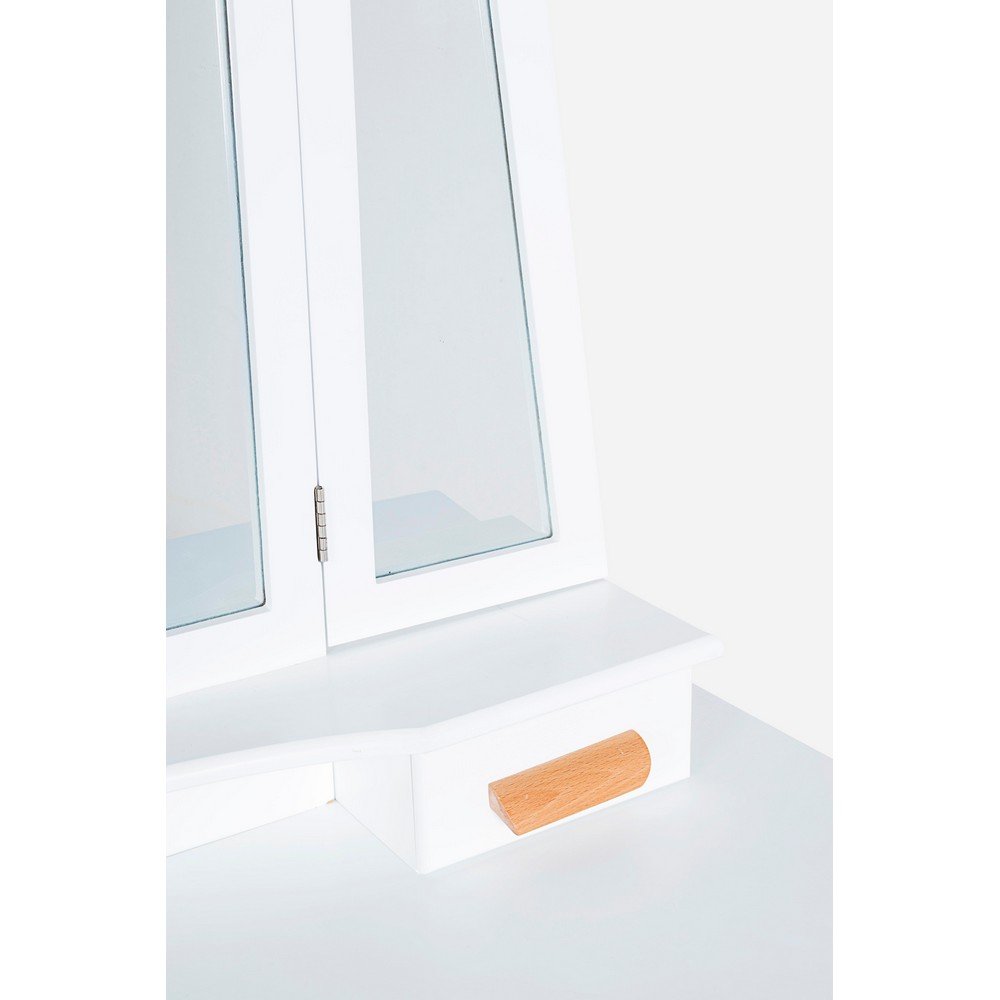 Consolle con Specchio Legno Bianco Moderna da Interno - EXCEPTIONAL