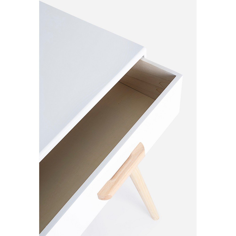 Consolle 2 Cassetti Legno Bianco Moderna da Interno - EXCEPTIONAL