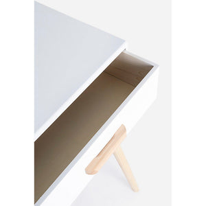 Consolle 2 Cassetti Legno Bianco Moderna da Interno - EXCEPTIONAL