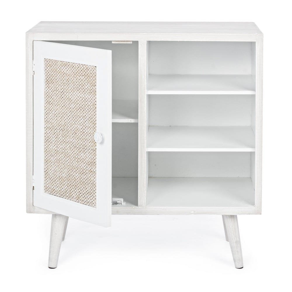 Credenza MDF Impiallacciato Bianca Moderna da Interno - EVERETT